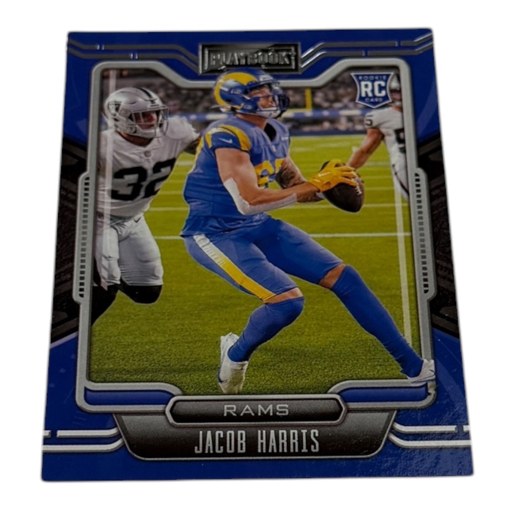 2021 Panini Playbook Jacob Harris Rookie Card RC #138 Los Angeles Rams Blue UCF